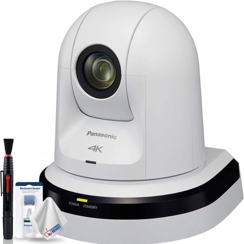 파나소닉 Panasonic AW-UE70 4K Integrated Day/Night PTZ Indoor Camera (White) + Lens Cleaning Set - Base Bundle