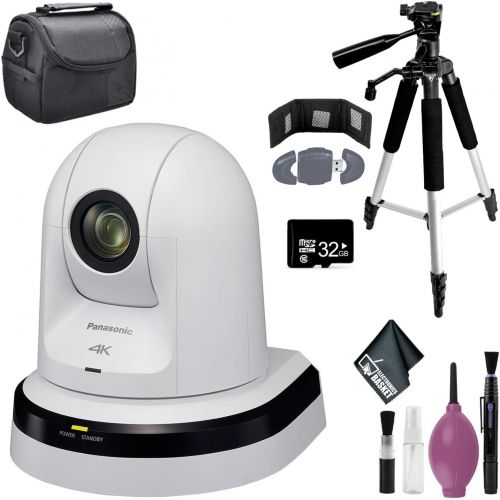 파나소닉 Panasonic AW-UE70 4K Integrated Day/Night PTZ Indoor Camera (White) - 72 Tripod - 32GB MicroSD & More