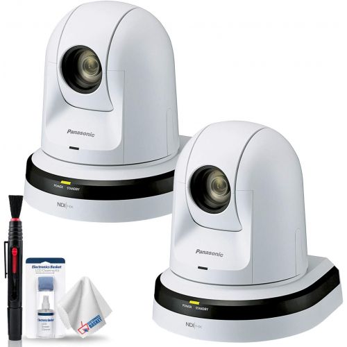 파나소닉 Panasonic AW-HN40HW 30x Zoom PTZ Camera with HDMI Output and NDI (White) + Dual Camera Bundle