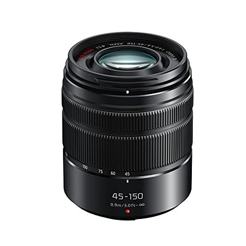 파나소닉 Panasonic LUMIX H-FS45150EKA G Vario 45-150 mm Interchangeable Telephoto Zoom Lens - Black