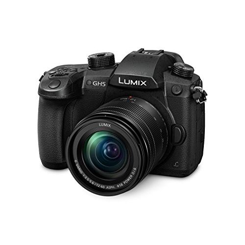 파나소닉 Panasonic LUMIX DC-GH5MEB-K Compact System Mirrorless Camera with 12-60 mm Lens - Black