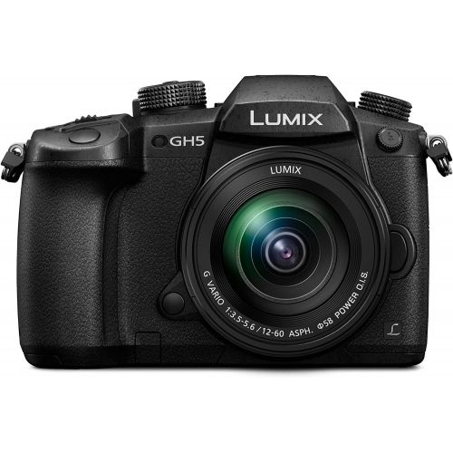 파나소닉 Panasonic LUMIX DC-GH5MEB-K Compact System Mirrorless Camera with 12-60 mm Lens - Black