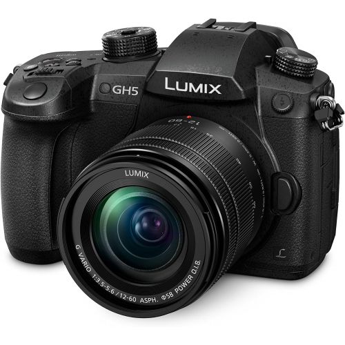 파나소닉 Panasonic LUMIX DC-GH5MEB-K Compact System Mirrorless Camera with 12-60 mm Lens - Black