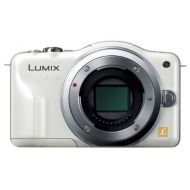 Panasonic Lumix Digital Interchangeable Lens Camera Body SLR Shell White DMC-GF3-W