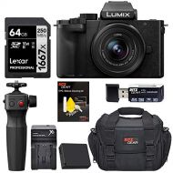 Panasonic DC-G100VK Lumix G100 4k Camera, Vlogging Camera, 12-32mm Lens, 5-Axis Hybrid I.S, 4k 24p 30p Video, Tripod Grip,Spare Battery, Camera Bag, Travel Tripod,& Lexar 1667x 64G