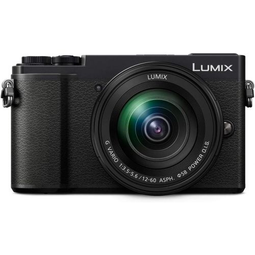 파나소닉 Panasonic Lumix DC-GX9 20.3MP Mirrorless Camera with 12-60mm F3.5-5.6 Lens, Black - Bundle with Camera Bag, 32GB SDHC U3 Card, Cleaning Kit, Card Reader, 58mm Filter Kit, Mac Softw