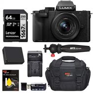 Panasonic DC-G100KK LUMIX G100 Mirrorless 4K Vlogging Camera with 12-32mm F3.5-5.6 Lens, Spare Battery, Ritz Gear Camera Bag + Travel Tripod + Lexar 1667x 64GB Memory Card & Access