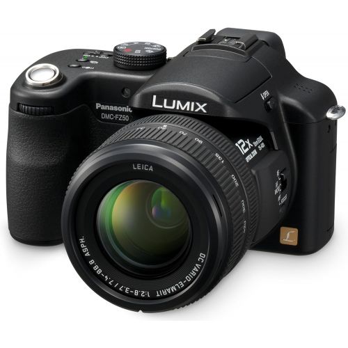 파나소닉 Panasonic DMC-FZ50 10.1MP Digital Camera with 12x Optical Image Stabilized Zoom (Black)