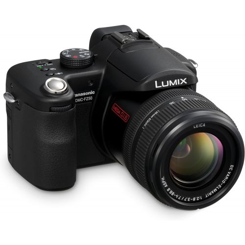 파나소닉 Panasonic DMC-FZ50 10.1MP Digital Camera with 12x Optical Image Stabilized Zoom (Black)