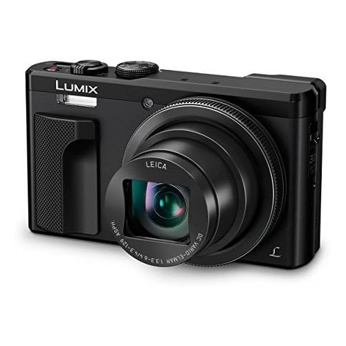 파나소닉 Panasonic Lumix DMC-ZS60 Digital Camera (Black) + 32GB + 64GB + Battery + Small Carrying Case + Charger + HDMI Cable + Card Reader + Small Tripod Bundle 3