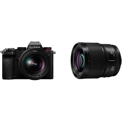 파나소닉 Panasonic LUMIX S5 Full Frame Mirrorless Camera (DC-S5KK) with LUMIX S Series 85mm F1.8 L Mount Interchangeable Lens (S-S85)