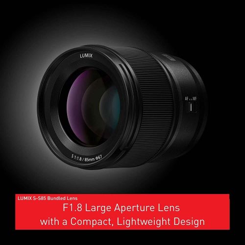 파나소닉 Panasonic LUMIX S5 Full Frame Mirrorless Camera (DC-S5KK) with LUMIX S Series 85mm F1.8 L Mount Interchangeable Lens (S-S85)