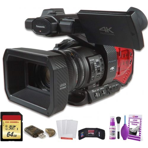 파나소닉 Panasonic AG-DVX200 4K Professional Camcorder (AG-DVX200PJ8) W/ 64GB Memory Card, Cleaning Set and More.