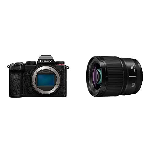 파나소닉 Panasonic LUMIX S5 Full Frame Mirrorless Camera (DC-S5BODY) with LUMIX S Series 85mm F1.8 L Mount Interchangeable Lens (S-S85)