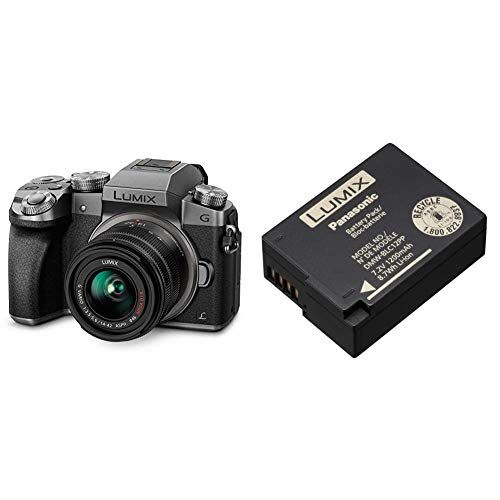 파나소닉 Panasonic Lumix G7KS 4K Mirrorless Camera, 16 Megapixel Digital Camera, 14-42 mm Lens Kit with Panasonic DMW-BLC12 Lithium-Ion Battery Pack