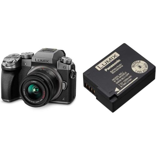 파나소닉 Panasonic Lumix G7KS 4K Mirrorless Camera, 16 Megapixel Digital Camera, 14-42 mm Lens Kit with Panasonic DMW-BLC12 Lithium-Ion Battery Pack