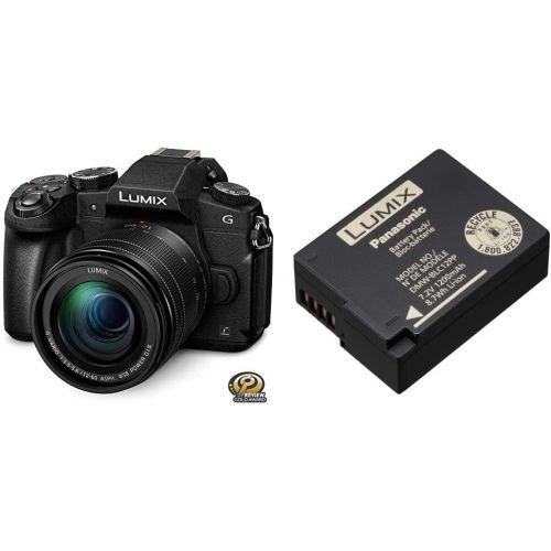 파나소닉 Panasonic Lumix G85 4K Digital Camera, 12-60mm Power O.I.S. Lens and Touch LCD, DMC-G85MK (Black) with DMW-BLC12 Lithium-Ion Battery Pack