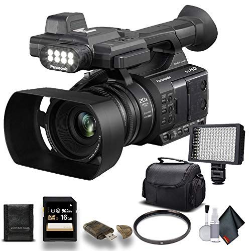 파나소닉 Panasonic AG-AC30 Full HD Camcorder (AG-AC30PJ) with 16GB Memory Card, LED Light, Case and More. - Starter Bundle