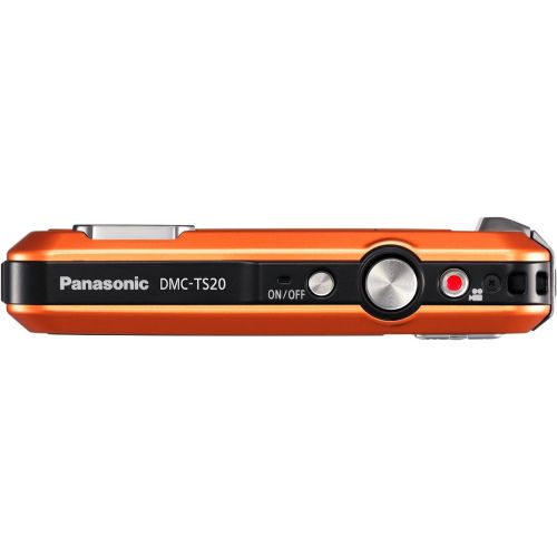 파나소닉 Panasonic Lumix TS20 16.1 MP TOUGH Waterproof Digital Camera with 4x Optical Zoom (Orange) (OLD MODEL)