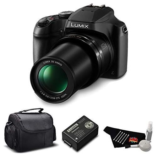 파나소닉 Panasonic Lumix DC-FZ80 60X Zoom Camera Bundle Carrying Case