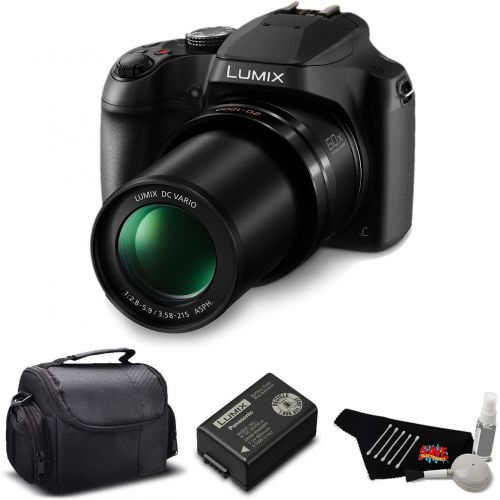 파나소닉 Panasonic Lumix DC-FZ80 60X Zoom Camera Bundle Carrying Case