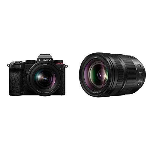 파나소닉 Panasonic LUMIX S5 Full Frame Mirrorless Camera (DC-S5KK) and LUMIX S 24-105mm F4 Lens (S-R24105)