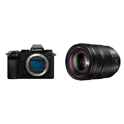 파나소닉 Panasonic LUMIX S5 Full Frame Mirrorless Camera (DC-S5BODY) and LUMIX S 24-105mm F4 Lens (S-R24105)