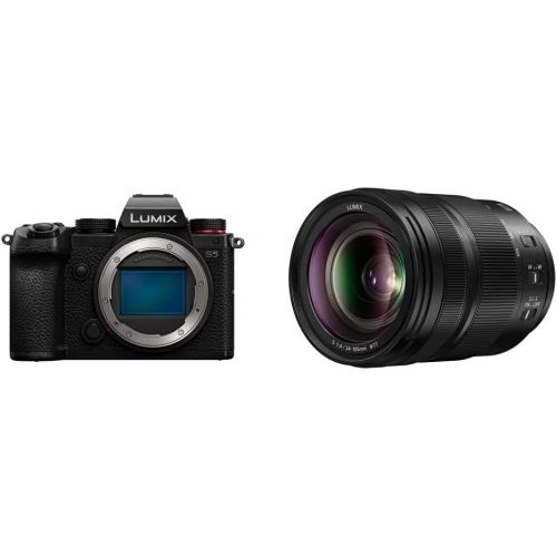 파나소닉 Panasonic LUMIX S5 Full Frame Mirrorless Camera (DC-S5BODY) and LUMIX S 24-105mm F4 Lens (S-R24105)