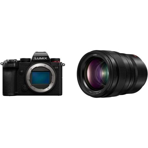 파나소닉 Panasonic LUMIX S5 Full Frame Mirrorless Camera (DC-S5BODY) and LUMIX S PRO 50mm F1.4 Lens (S-X50)