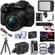 Panasonic LUMIX G95 20.3 Megapixel Mirrorless Digital Camera, 12-60mm F3.5-5.6 Lens, Bundle with RODE VideoMic GO, LED Light, Joby GorillaPod 3K, Filters, Peak Design Wrist Strap,