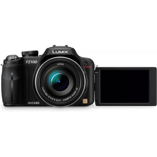 파나소닉 Panasonic Lumix DMC-FZ100 14.1 MP Digital Camera with 24x Optical Image Stabilized Zoom and 3.0-Inch LCD - Black