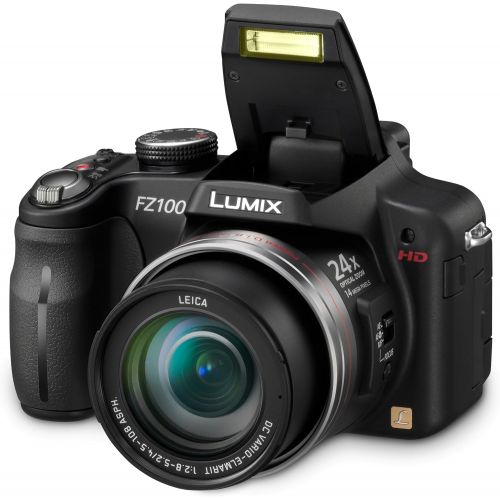 파나소닉 Panasonic Lumix DMC-FZ100 14.1 MP Digital Camera with 24x Optical Image Stabilized Zoom and 3.0-Inch LCD - Black