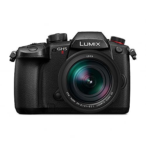 파나소닉 Panasonic LUMIX GH5M2, 20.3MP Mirrorless Micro Four Thirds Camera with Live Streaming, 4K 4:2:2 10-Bit Video, 5-Axis Image Stabilizer, 12-60mm F2.8-4.0 Leica Lens DC-GH5M2LK