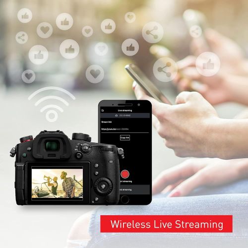 파나소닉 Panasonic LUMIX GH5M2, 20.3MP Mirrorless Micro Four Thirds Camera with Live Streaming, 4K 4:2:2 10-Bit Video, 5-Axis Image Stabilizer, 12-60mm F2.8-4.0 Leica Lens DC-GH5M2LK