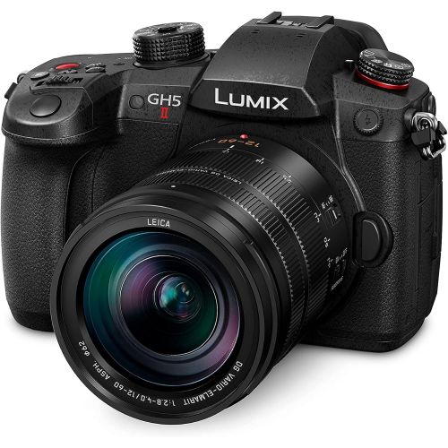 파나소닉 Panasonic LUMIX GH5M2, 20.3MP Mirrorless Micro Four Thirds Camera with Live Streaming, 4K 4:2:2 10-Bit Video, 5-Axis Image Stabilizer, 12-60mm F2.8-4.0 Leica Lens DC-GH5M2LK