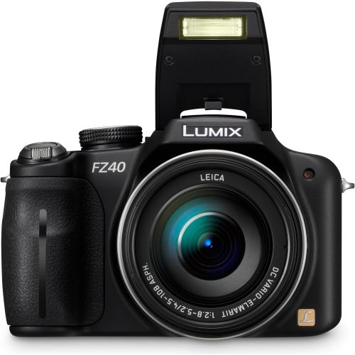 파나소닉 Panasonic Lumix DMC-FZ40 14.1 MP Digital Camera with 24x Optical Image Stabilized Zoom and 3.0-Inch LCD - Black (Discontinued by Manufacturer)