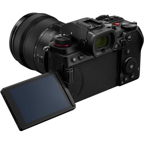 파나소닉 Panasonic LUMIX S5 Full Frame Mirrorless Camera, 4K 60P Video Recording with Flip Screen & WiFi, LUMIX S 20-60mm F3.5-5.6 Lens, L-Mount, 5-Axis Dual I.S, DC-S5KK (Black)