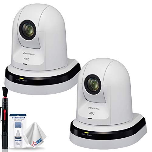 파나소닉 Panasonic AW-UE70 4K Integrated Day/Night PTZ Indoor Camera (White) + Dual Camera Bundle