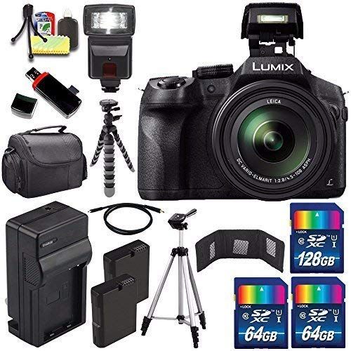 파나소닉 Panasonic Lumix DMC-FZ300 Digital Camera + Extra Battery + Charger + 196GB