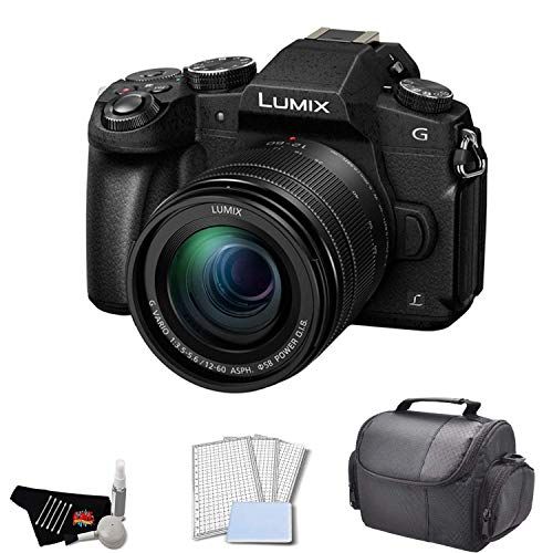 파나소닉 Panasonic Lumix DMC-G85 Mirrorless Micro Four Thirds Digital Camera with 12-60mm Lens Bundle with Carrying Case + LCD Screen Protectors + More