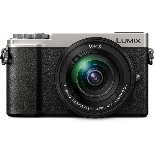 파나소닉 PANASONIC LUMIX GX9 4K Mirrorless ILC Camera Body with 12-60mm F3.5-5.6 Power O.I.S. Lens, DC-GX9MS (USA SILVER)