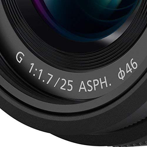 파나소닉 Panasonic Lumix G Lens, 25mm, F1.7 ASPH, Mirrorless Micro Four Thirds, H-H025K (USA Black)