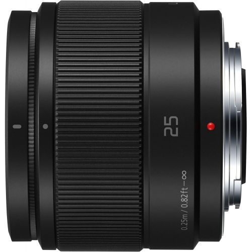 파나소닉 Panasonic Lumix G Lens, 25mm, F1.7 ASPH, Mirrorless Micro Four Thirds, H-H025K (USA Black)