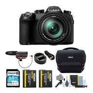 Panasonic LUMIX FZ1000 II 4K 16x Long Zoom Digital Camera Plus Vanguard Havana 21 Bag, 64GB Extreme PRO 170 MB/s, Pro Shotgun Video Mic, 2 Batteries, and Spider Tripod