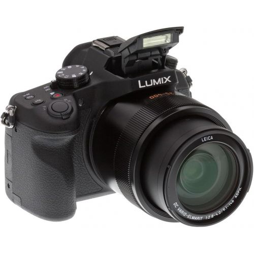 파나소닉 Panasonic Lumix DMC-FZ1000 4K QFHD/HD 16X Long Zoom Digital Camera (Black) + Transcend 64 GB UH3 SD Card + 60 inch Tripod + Filters + Spare Battery + Camera Bag + Accessory Bundle