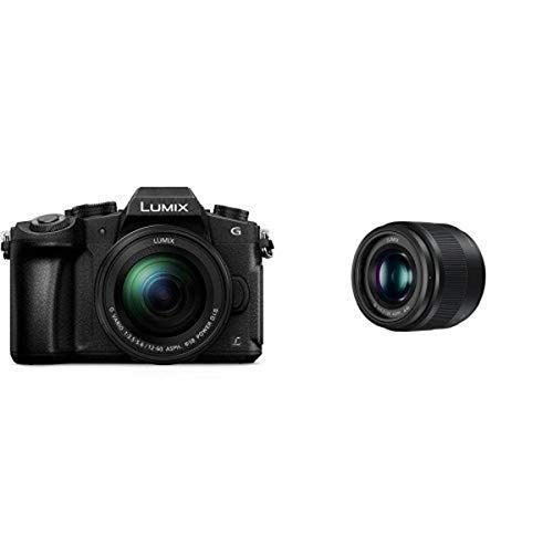 파나소닉 PANASONIC Lumix G85 4K Mirrorless Camera with PANASONIC Lumix G Lens, 25MM, F1.7 ASPH