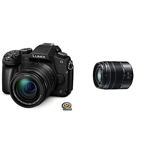 파나소닉 PANASONIC LUMIX G85 4K Digital Camera, 12-60mm Power O.I.S. Lens, with Vario 45-150mm F4.0-5.6 ASPH Mirrorless Camera Lens with Optical Stabilizer