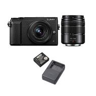 PANASONIC Lumix GX85 Camera with 12-32mm and 45-150mm Lens Bundle, 4K, 5 Axis Body Stabilization, 3 Inch Tilt and Touch Display with DMW-ZSTRV Lumix Battery & External Charger Trav