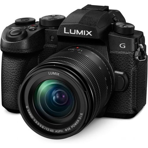 파나소닉 Panasonic LUMIX G95 20.3 Megapixel Mirrorless Camera, 12-60mm F3.5-5.6 Micro Four Thirds Lens, 5-Axis Dual I.S. 2, 4K 24p 30p Video, Pre-Installed V-Log L, 3” Flip-Out Touchscreen