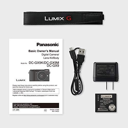 파나소닉 Panasonic LUMIX GX9 4K Mirrorless ILC Camera Body with 12-60mm F3.5-5.6 Power O.I.S. Lens, DC-GX9MK (USA Black)